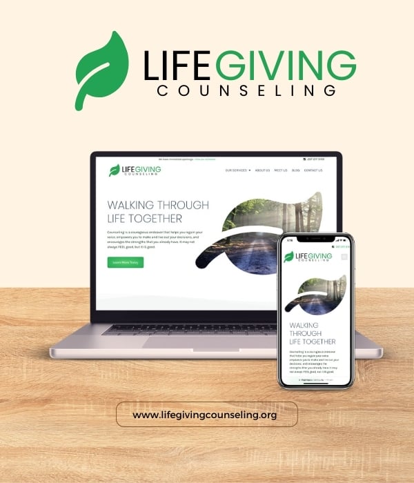 Life Giving Counseling Homepage Portfolio