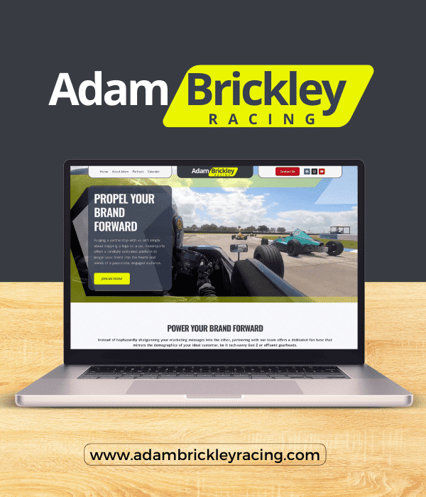 Adam Brickley Racing Web Design