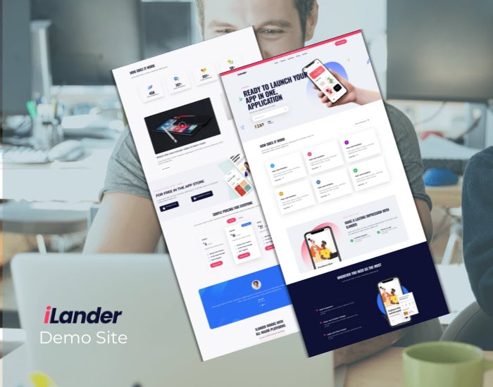 Portfolio iLander Landing Page Demo