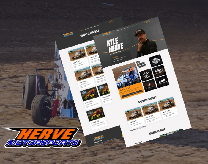 Herve Motorsports Racing Web Design