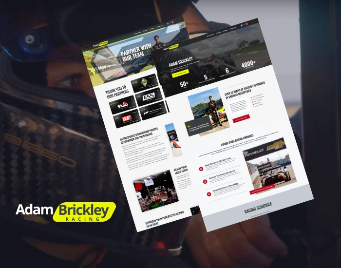 Portfolio Adam Brickley Racing
