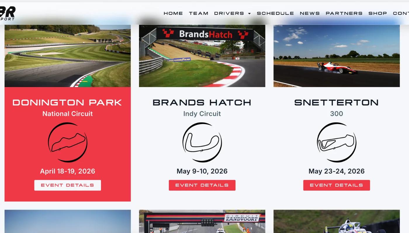 FLBR Motorsport Screenshot custom made race schedule