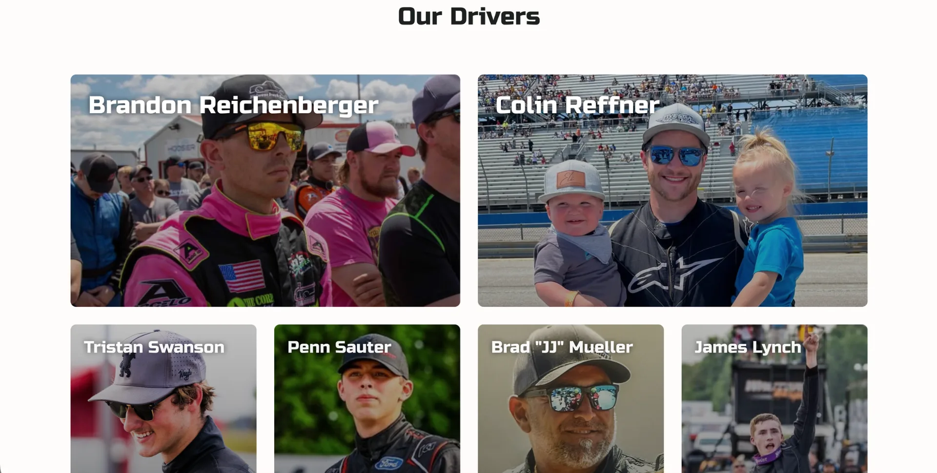 31 Motorsports Race Team Drivers Section